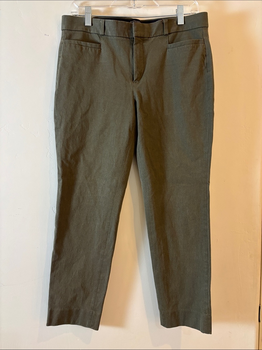 Banana Republic women’s  Sloan Dark Olive Dress Pants size 10